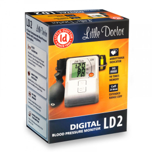 Tensiometru de brat Little Doctor LD2, semiautomat, afisaj LCD, memorare 90 de valori, alb [4]