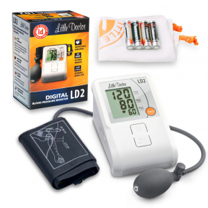 Tensiometru de brat Little Doctor LD2, semiautomat, afisaj LCD, memorare 90 de valori, alb [2]