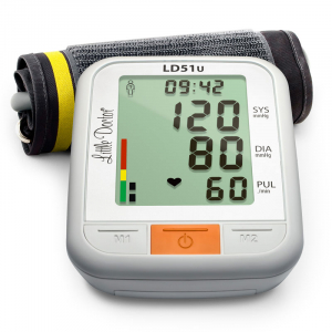 Tensiometru electronic de brat Little Doctor LD 51U, manseta 22 - 42 cm, indicator WHO, adaptor priza inclus, Alb/Gri [1]