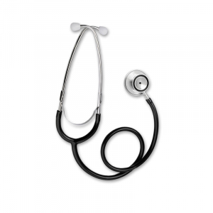 Stetoscop Little Doctor LD Prof I, stetoscop metalic utilizabil pe ambele parti, diafragma mare, Negru/Inox [2]