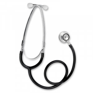 Stetoscop Little Doctor LD Prof II, stetoscop metalic utilizabil pe ambele parti, diafragma mica, Negru/Inox [2]