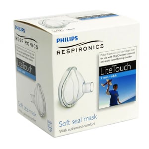 Masca large LiteTouch Philips Respironics, 5 ani - adulti, pentru Philips Optichamber [1]