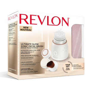 Set perie electrica pentru fata REVLON Glow Sonic RVSP3538E plus geanta, banda si oje [1]