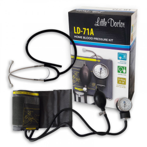 Tensiometru mecanic Little Doctor LD 71A, profesional, stetoscop atasat, manometru din metal [3]