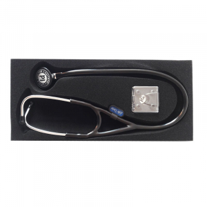 Stetoscop Little Doctor LD Cardio, profesional, 3 seturi de olive auriculare, o diafragma de schimb, placuta de identificare, Negru/inox [4]