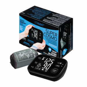 Tensiometru electronic de brat VITAMMY Super Cosmo, manseta 22-42 cm, Negru-Alb [3]