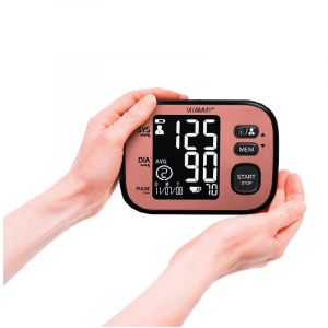 Tensiometru electronic de brat VITAMMY Ultra Cosmo, manseta 22-42 cm, Negru/Roz [2]