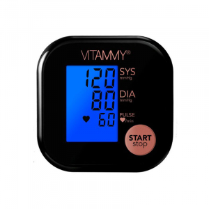 Tensiometru electronic de brat VITAMMY Ultra Beat, manseta 22-42 cm, Negru/Roz [1]