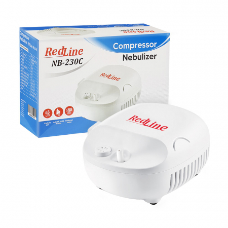 Aparat aerosoli RedLine NB-230C, masca copii si adulti, particule 3 microni, nebulizator inhalator cu compresor [8]