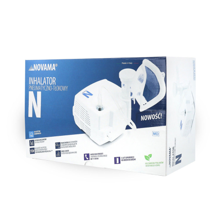 Aparat de aerosoli Novama N, nebulizator cu compresor, functionare continua, sistem de economisire a medicamentului, fabricat fara bisfenol (BPA) si ftalati, masca copii si adulti SoftTouch, mustiuc [9]