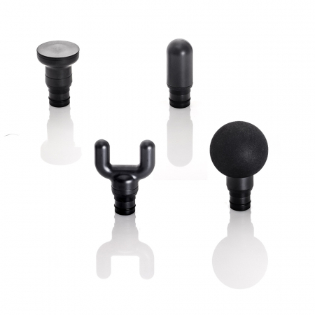 Aparat de masaj ergonomic tip pistol Vitammy Body 6, portabil, 4 capete de masaj, 5 trepte de viteza, baterie litiu-ion, USB-C, Negru [5]