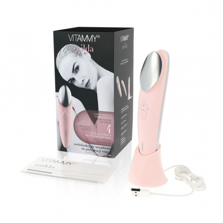 Aparat multifunctional de ingrijire faciala Vitammy Milda, pentru toate tipurile de ten, tratament cald, rece, masaj si vibratii, wireless [3]