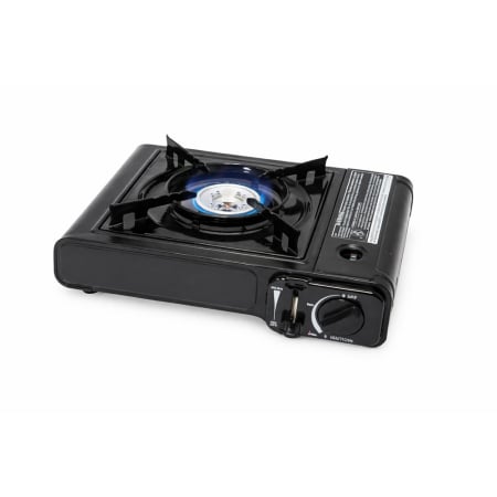 Electrocasnice mici si accesorii - Aragaz portabil pe gaz, aprindere piezoelectrica, pentru camping, drumetii si calatorii, 1 arzator diametru 8.5 cm,  38 x 38 cm