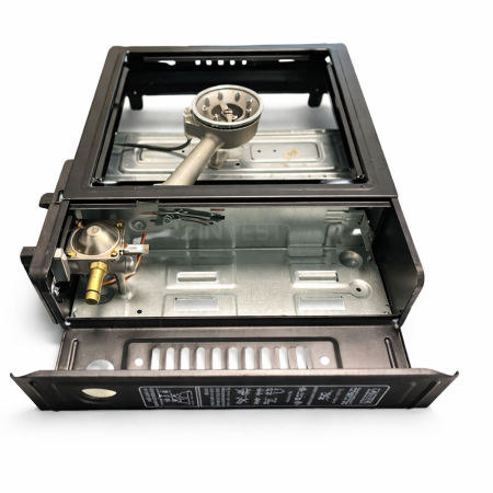 Aragaz portabil pe gaz, aprindere piezoelectrica, pentru camping, drumetii si calatorii, 1 arzator diametru 8.5 cm,  38 x 38 cm [2]