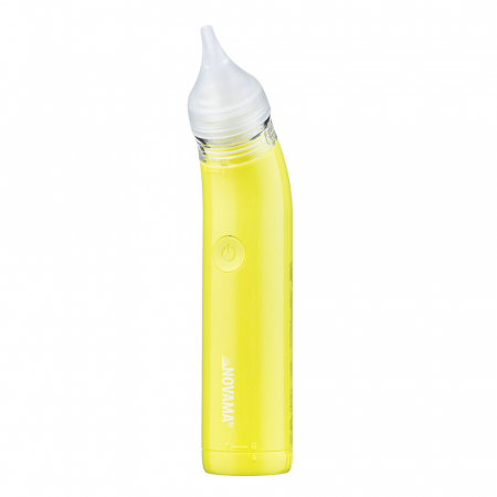 Aspirator nazal electric Novama Pingo Spark, pentru copii 0-12 ani, 2 varfuri silicon, iluminare LED, cu baterii, Verde lime [2]