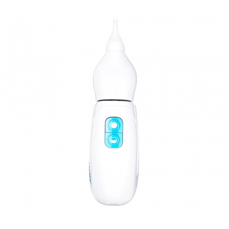 Aspirator nazal electric Novama White K, pentru copii 0-12 ani, 2 varfuri silicon, 2 moduri de operare, silentios, cu baterii, Alb [3]