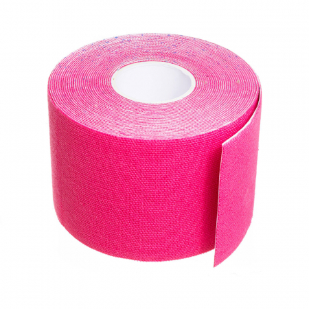 Ingrijire corp - Banda Kinesiologica Vitammy Tape 1, impermeabila, moale si confortabila, fara latex, 5 cm x 5 m, Roz