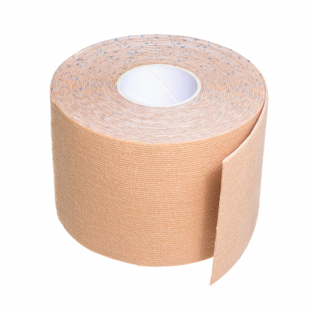 Banda Kinesiologica Vitammy Tape 1, impermeabila, moale si confortabila, fara latex, 5 cm x 5 m, Bej [0]