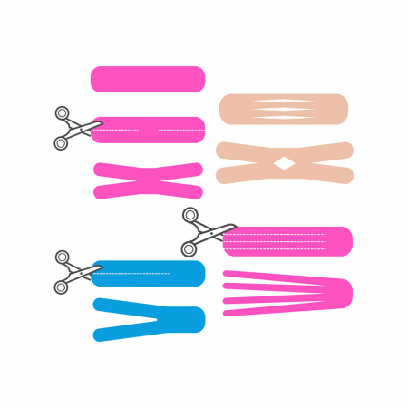 Banda Kinesiologica Vitammy Tape 1, impermeabila, moale si confortabila, fara latex, 5 cm x 5 m, Bej [2]