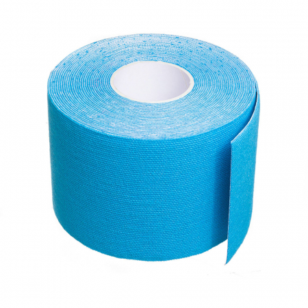 Ingrijire corp - Banda Kinesiologica Vitammy Tape 1, impermeabila, moale si confortabila, fara latex, 5 cm x 5 m, Albastru