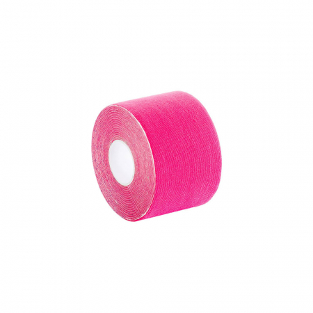 Banda Kinesiologica Vitammy Tape 1, impermeabila, moale si confortabila, fara latex, 5 cm x 5 m, Roz [1]