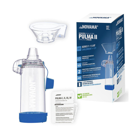 Camera de inhalare Novama Pulma II, cu masca pentru copii 1 - 5 ani, capacitate de 175 ml, fabricata din material antistatic ABS, fara BPA si latex [7]