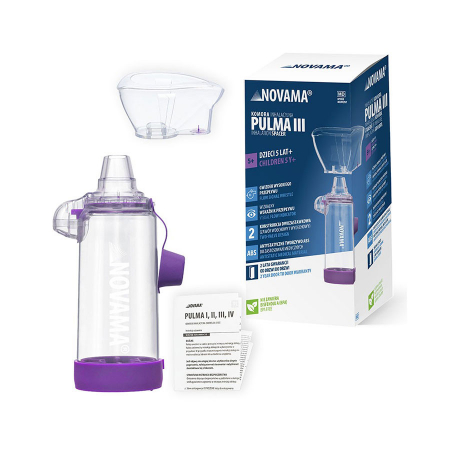 Camera de inhalare Novama Pulma III, cu masca 5 ani - adult, capacitate de 175 ml, fabricata din material antistatic ABS, fara BPA si latex [6]