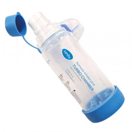 Aparate aerosoli si accesorii - Camera de inhalare Sanity Turbo Chamber, masca bebelusi, masca copii, fara latex si BPA