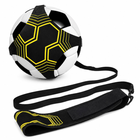 Diverse - Centura de antrenament fotbal, din material textil, reglabila de la 2 m la 5 m, compatibila cu mingi de marimile 3, 4 si 5, pentru exersarea paselor, suturilor, driblingului si controlului mingii