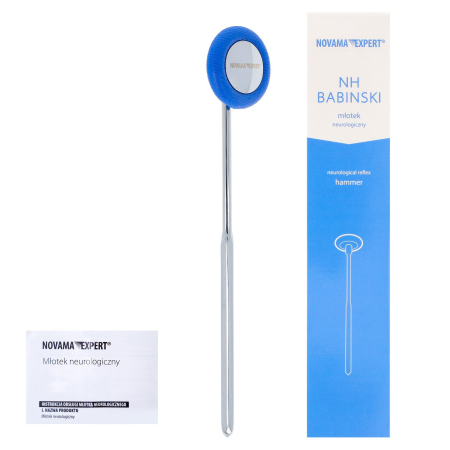 Ciocan neurologic Novama Expert Nh Babinsky, pentru evaluarea reflexelor neuronale, cap detasabil si reglabil, maner metalic cu varf ascutit, rezistent la socuri [5]