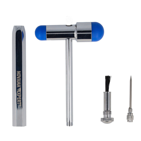 Ciocan neurologic Novama Expert Nh Buck, pentru evaluarea reflexelor nervoase si depistarea tulburarilor neurologice, cap dublu, ac detasabil, pensula inclusa, foarte rezistent si usor de curatat [4]