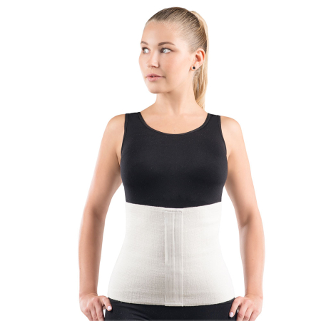 Suporturi ortopedice si orteze - Corset abdominal VitalMed, pentru sustinerea zonei lombare si abdominale, material elastic, usor de purtat, inchidere fara scai, inaltime 30 cm, marimea L