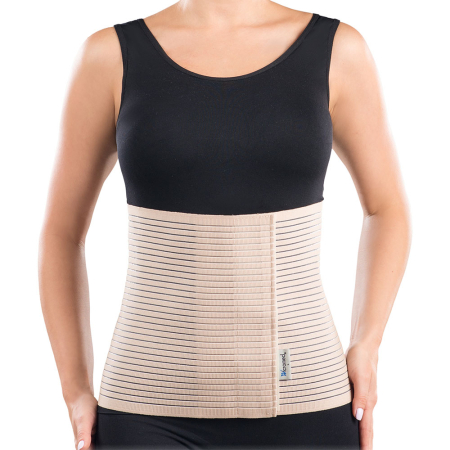 Corset abdominal VitalMed, pentru sustinerea zonei toracale si abdominale, din material tesut de tip elastic, inchidere cu scai, circumferinta intre 75 si 95 cm [1]