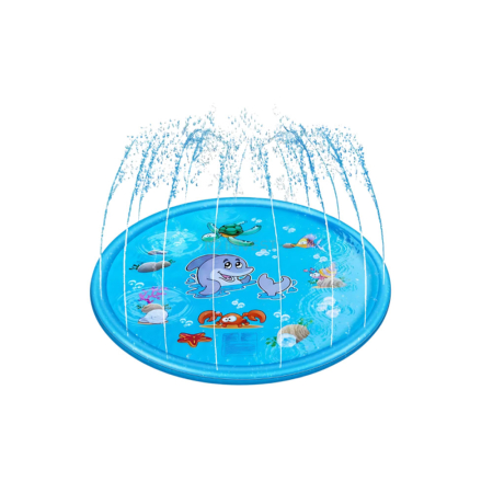 Covoras apa copii, saltea apa, exterior, material PVC, loc de joaca vara, diametru 100 cm [0]