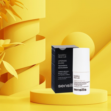 Crema pentru conturul ochilor Sensilis Upgrade, netezeste ridurile, reda fermitate ploapei, reduce pungile si cearcanele, 15 ml [4]