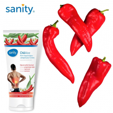 Crema pentru corp Sanity Chili Aloe, cu efect de incalzire, hidratare, regenerare si relaxare dupa efort fizic intens [2]