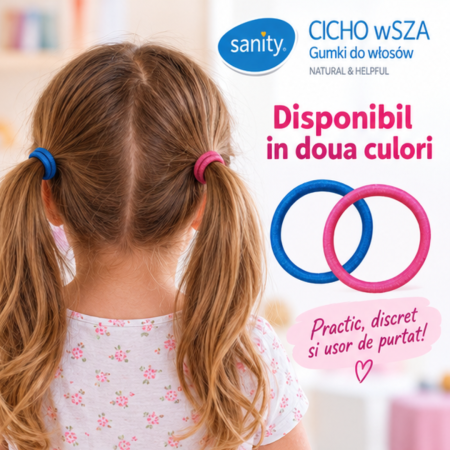 Elastice de par impotriva paduchilor Sanity Chicho wSZA, 100% Natural, Solutie practica si discreta, Disponibil in doua culori [2]