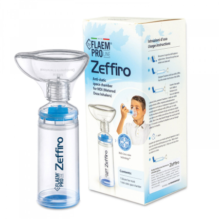 Camera inhalare FLAEM Pro Line Zeffiro, Tehnologie Cross Valve, cu masca pediatrica [0]