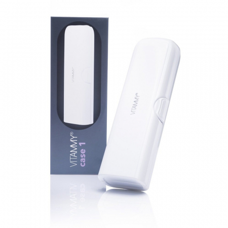 Accesorii si rezerve - Husa de protectie Vitammy Case 1, dedicata periutelor de dinti electrice Vitammy: Aurum, Pearl+, Platinum, Symphony si Smils, Alb