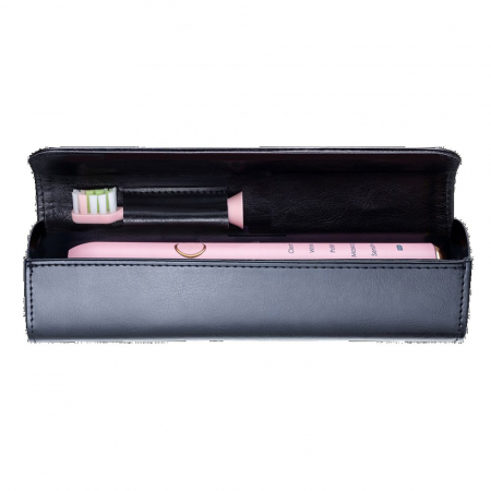 Husa de protectie Vitammy Case 3, din piele ecologica, dedicata periutelor de dinti electrice Vitammy: Aurum, Pearl+, Platinum, Symphony, Smils, Harmony, Splash, Dino, Negru [1]