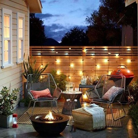 Instalatie luminoasa led, 220V, ghirlanda de gradina, pentru exterior, cu cablu rezistent si stecher european, lumina calda decorativa, 10m 10 becuri [2]