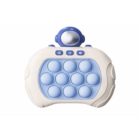 Electrocasnice mici si accesorii - Consola Pop It electronica, pentru copii, anti-stres, portabil, 4 moduri de joc, astronaut albastru, Albastru