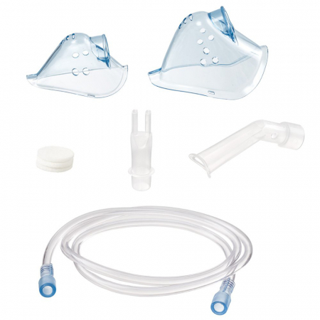 Dispozitive medicale - Kit accesorii pentru aparatele de aerosoli Vitammy Gattino, masca pediatrica si adulti, piesa bucala, piesa nazala, filtre de aer, furtun