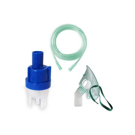 Accesorii aparate aerosoli - Kit accesorii universale RedLine RDA008, pentru aparate de aerosoli cu compresor, masca adulti, furtun 2 m, kit de nebulizare