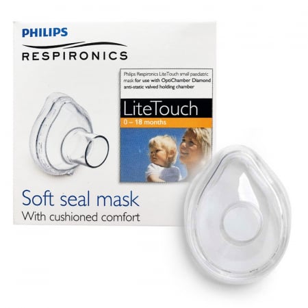 Masca mica LiteTouch Philips Respironics, 0 - 18 luni, pentru Philips Optichamber [2]