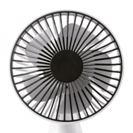 Mini ventilator de birou Vitammy Dream Desk Fan, compact, silentios, 2 axe de rotatie, 3 trepte de viteza, oglinda integrata, incarcare USB-C, Gri [1]