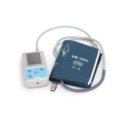 Monitor ambulatoriu de tensiune arteriala Contec ABPM50, de tip NIBP Holter, inregistrare 24 de ore, pana la 350 de grupuri de date NIBP, afisaj color TFT, functie gestionare alarme, manseta 25-35 cm [4]
