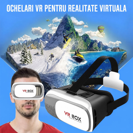 Ochelari VR BOX 3D, cu telecomanda, pentru folosirea impreuna cu telefonul mobil, lentila asferica din rasina optica, material ABS ecologic si PC [6]
