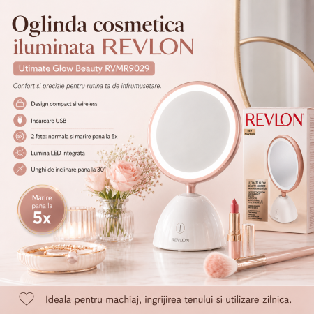 Oglinda cosmetica iluminata REVLON Utimate Glow Beauty RVMR9029 [1]