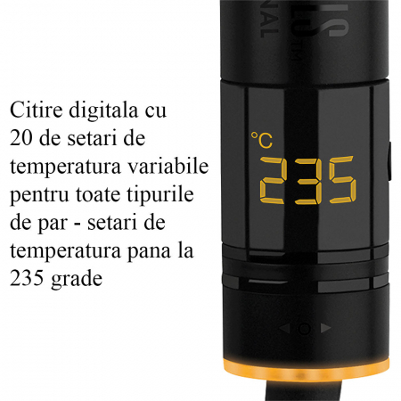 Ondulator Hot Tools, Pro Artist Black Gold collection, 32 mm, 20 trepte de temperatura, invelis din titan, HT1125BGUKE [3]
